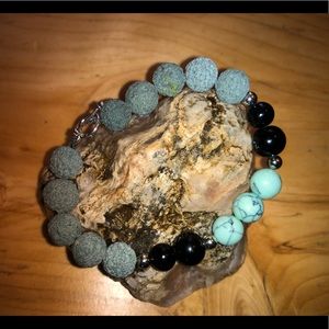 Homemade high quality Lava Stone diffuser Bracelet